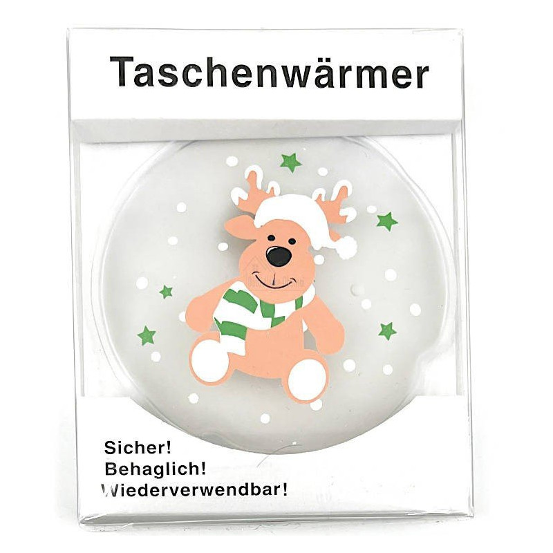 Taschenwärmer Rentier Dekor