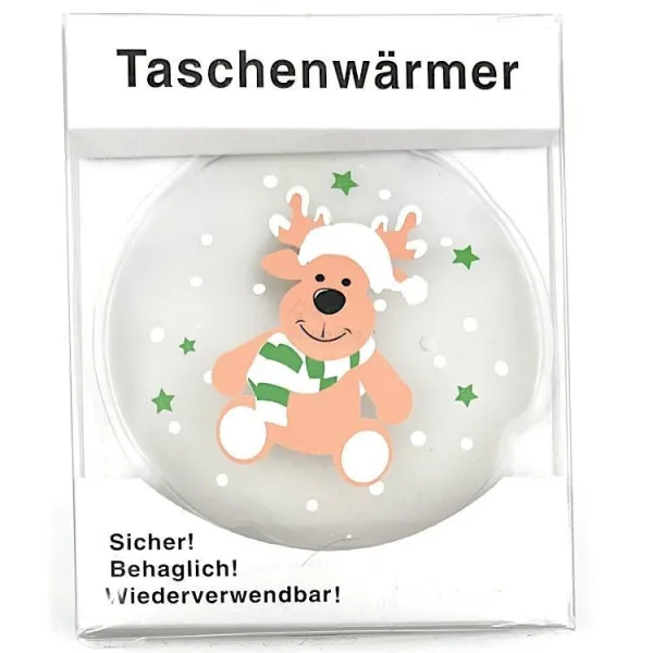Taschenwärmer Rentier Dekor