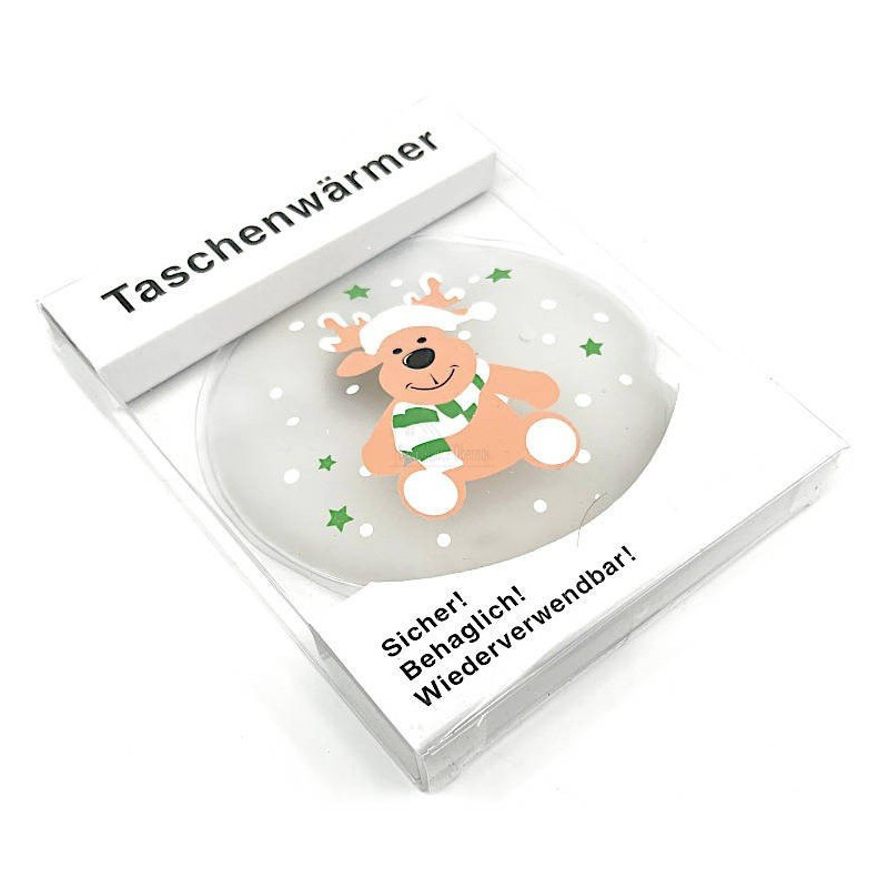 Taschenwärmer Rentier Dekor