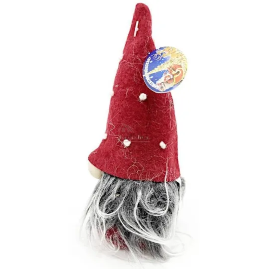 Red Gnome with White Dot Hat 15 cm