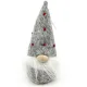 Gnome gris avec Chapeau à pois rouge 15 cm