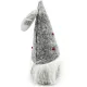 Gnome gris avec Chapeau à pois rouge 15 cm