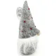 Gnome gris avec Chapeau à pois rouge 15 cm