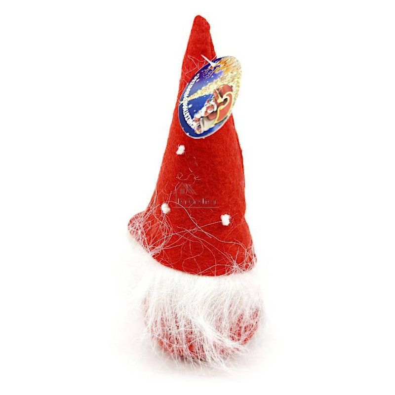Gnome rouge avec Chapeau Père Noël 15 cm