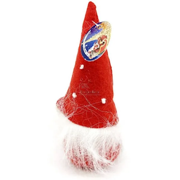 Roter Gnom mit Hut Weihnachtsmann 15 cm