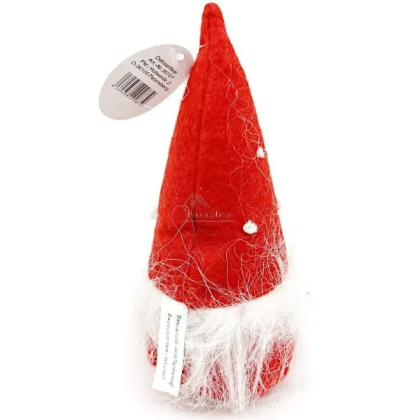 Gnome rouge avec Chapeau Père Noël 15 cm