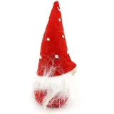 Roter Gnom mit Hut Weihnachtsmann 15 cm