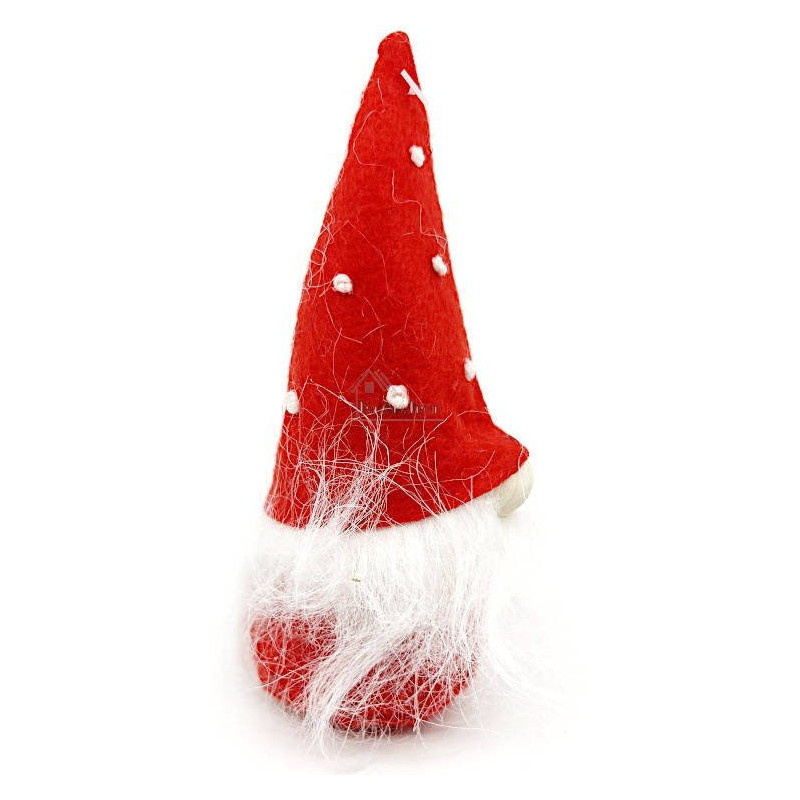 Gnome rouge avec Chapeau Père Noël 15 cm