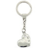 Silver Heart Keyring with Strass