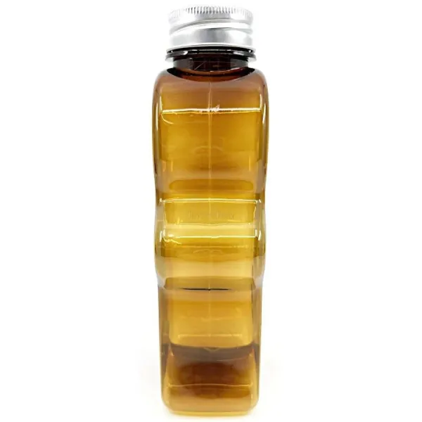 Bernsteinfarbene leere Flasche in Form eines Lebkuchenmännchens 500 ml