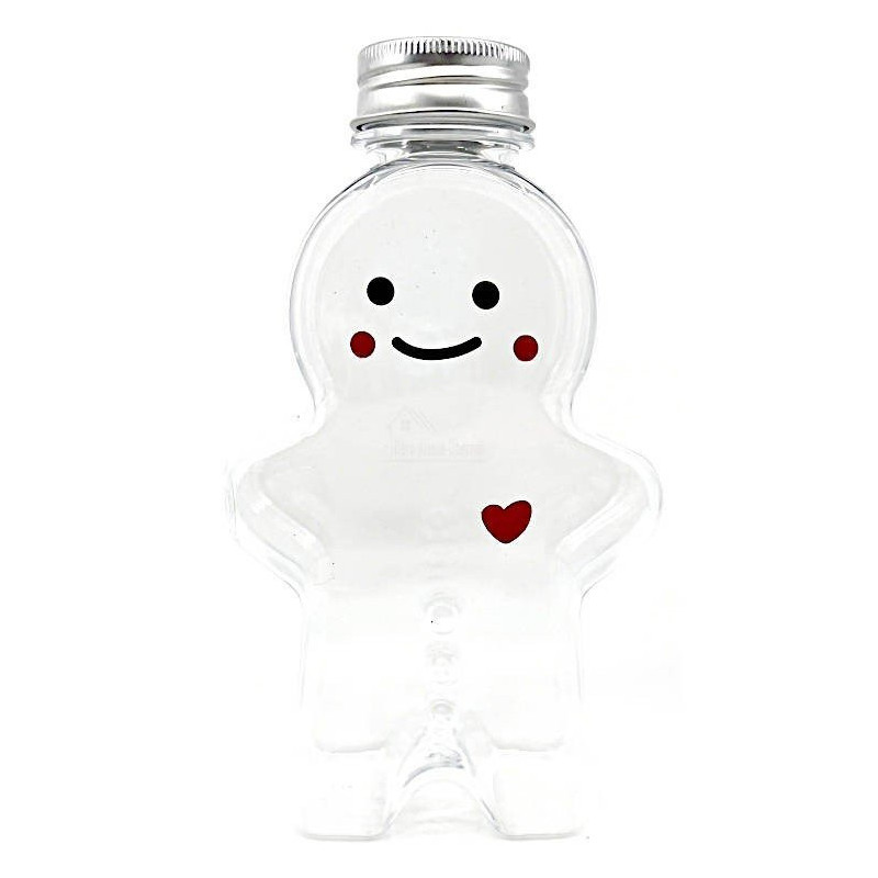 Bouteille vide forme Bonhomme en Pain d'Epices 500 ml