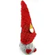 Grand Gnome Lui gris avec Chapeau rouge 38 cm