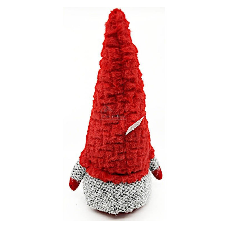 Big grey Gnome him with red hat 38 cm