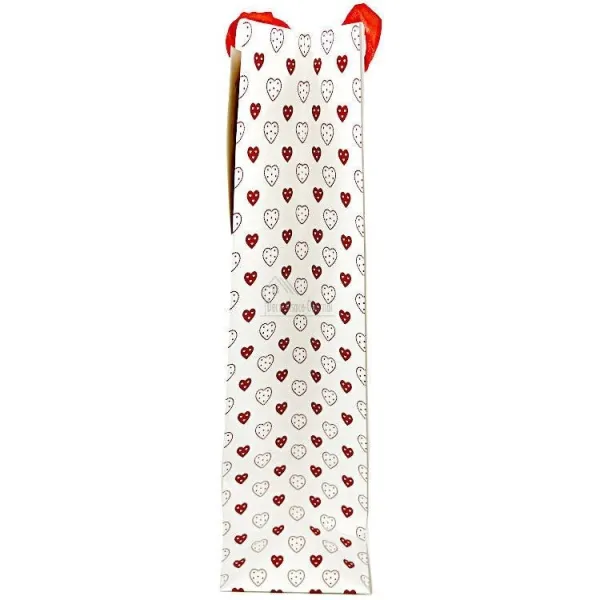 Sac à Vin 1 Bouteille décor Maison et Cigognes d'Alsace