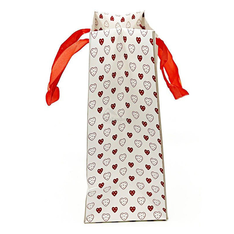 Sac Cadeau décor Maison et Cigognes d'Alsace taille S