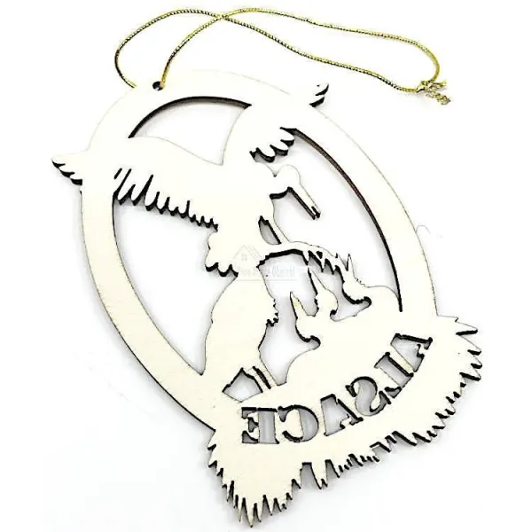 Wooden Stork's Nest decoration to hang