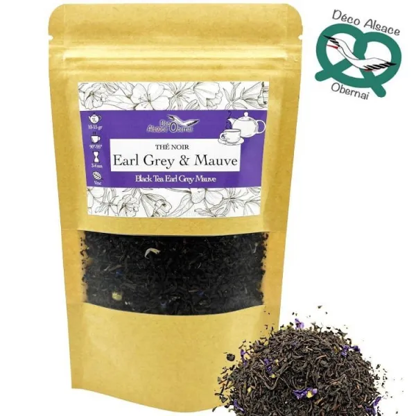 Schwarzer Tee Earl Grey Malvenblüten