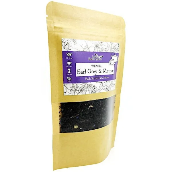 Schwarzer Tee Earl Grey Malvenblüten