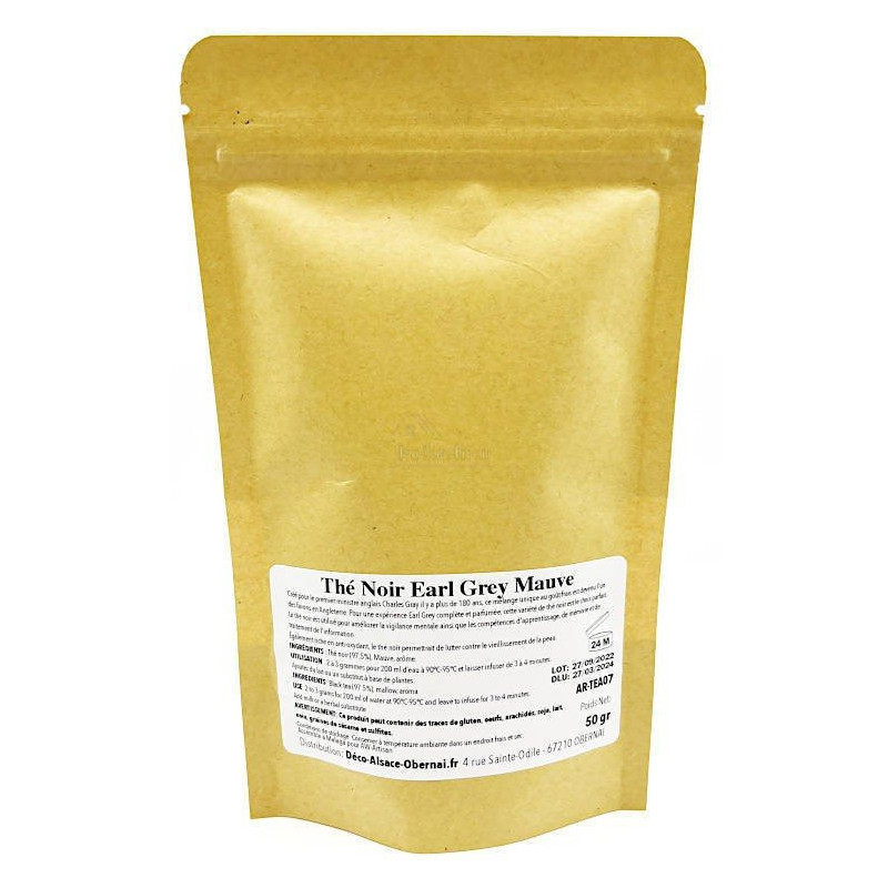 Thé Noir Earl Grey Fleurs de Mauve