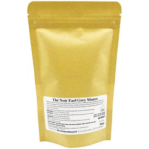 Thé Noir Earl Grey Fleurs de Mauve