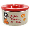 Ashtray in Ceramic decorated with Storks and Pretzels