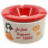 Ashtray in Ceramic decorated with Storks and Pretzels
