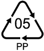 Kunststoff-Recyclingsymbol PP5