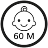 Nicht geeignet für Kinder unter 60 Monaten