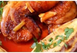 Rezept für Perlhuhn mit zwei Kartoffeln und 3-Pfeffer-Senf