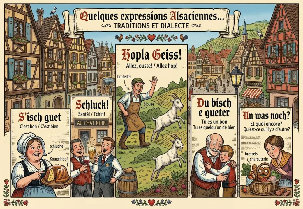 Elsässische Ausdrücke, Ausdrücke des elsässischen Dialekts...