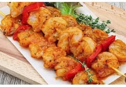 Recipe for Grilled Shrimp with Espelette Pepper Mustard