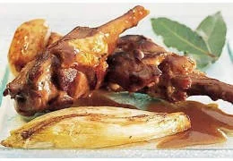 Recipe for Duck Manchonettes with Violet Mustard and Grape Mustard