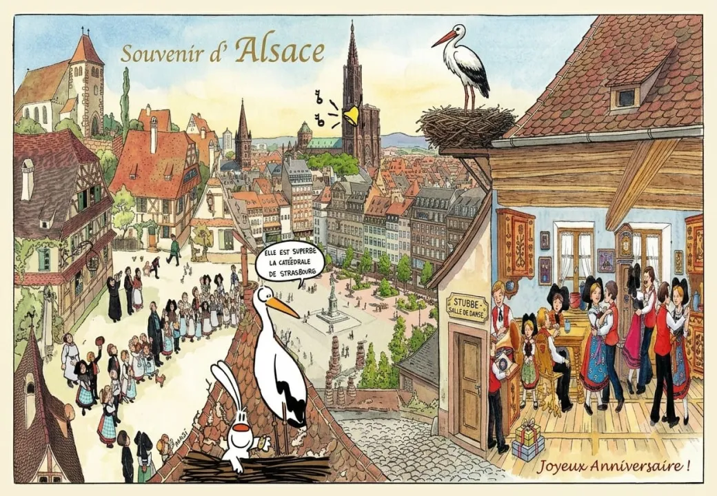 Alsatian Postcards Still Going Strong - La Boite aux Trésors Featured on BFMTV