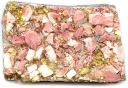 Presskopf (Fromage de tête en gelée) avec vinaigrette à l’échalote