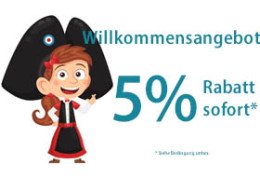 Coupon Rabatt 5% Willkommensangebot