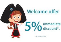 5% Discount Coupon Welcome Offer
