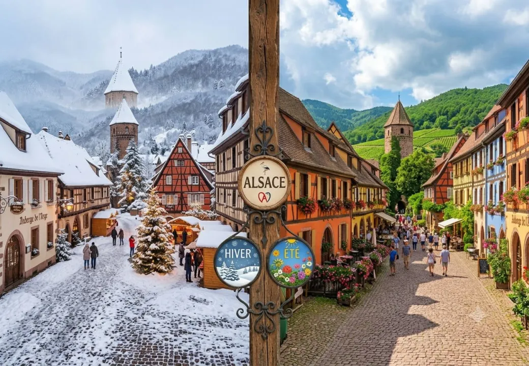 L'Alsace en Hiver vs en Été - Deux Visages d'une Région à Découvrir Toute l'Année