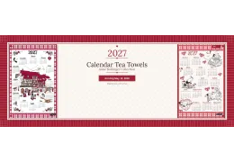 2027 Alsace Calendar Tea Towels, Villages and Storks by Anne Bollinger