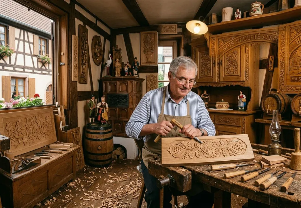 Le Bois Sculpté Alsacien - Tradition Populaire et Savoir-Faire Artisanal