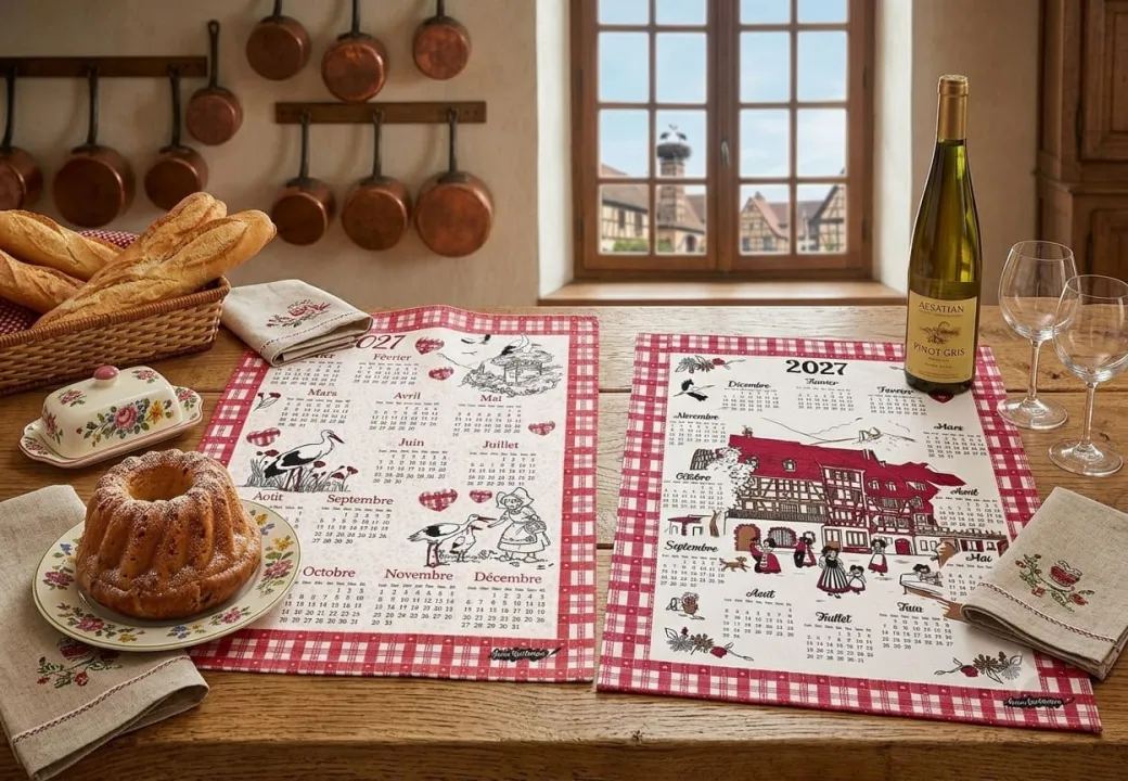Torchons-Calendriers d'Alsace , L'Art Textile Alsacien au Fil des Mois