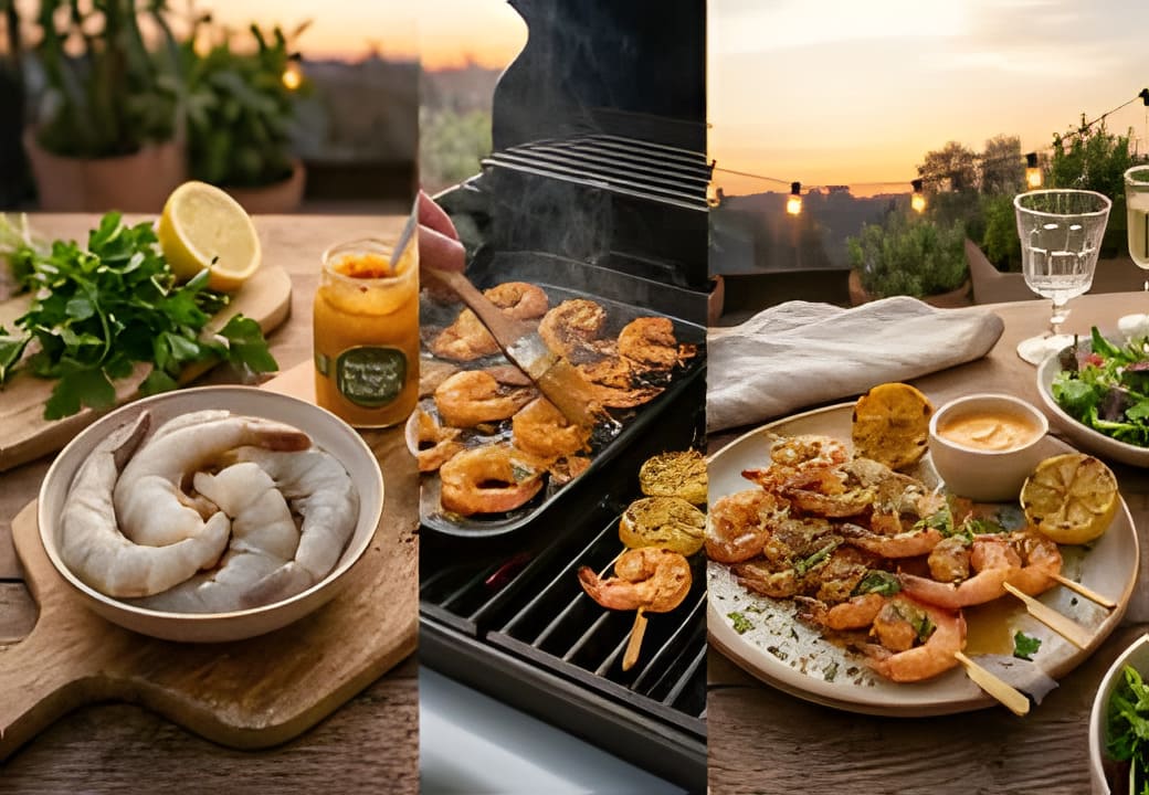 Recette des Crevettes Grillées à la Moutarde au Piment d'Espelette