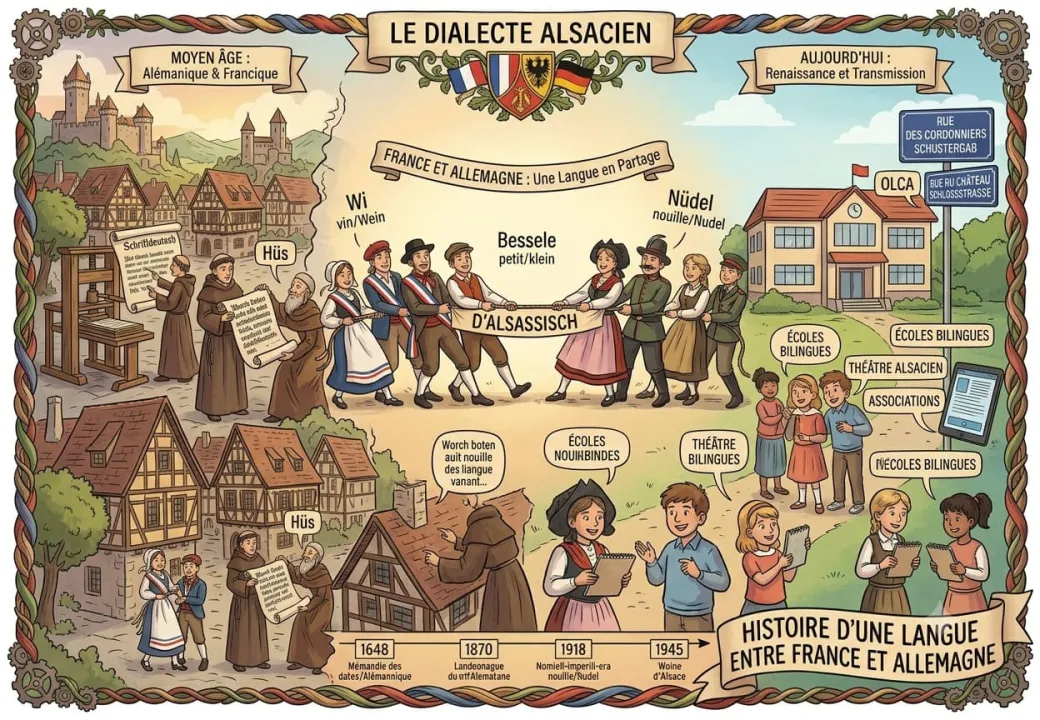Le Dialecte Alsacien - Histoire d'une Langue entre France et Allemagne