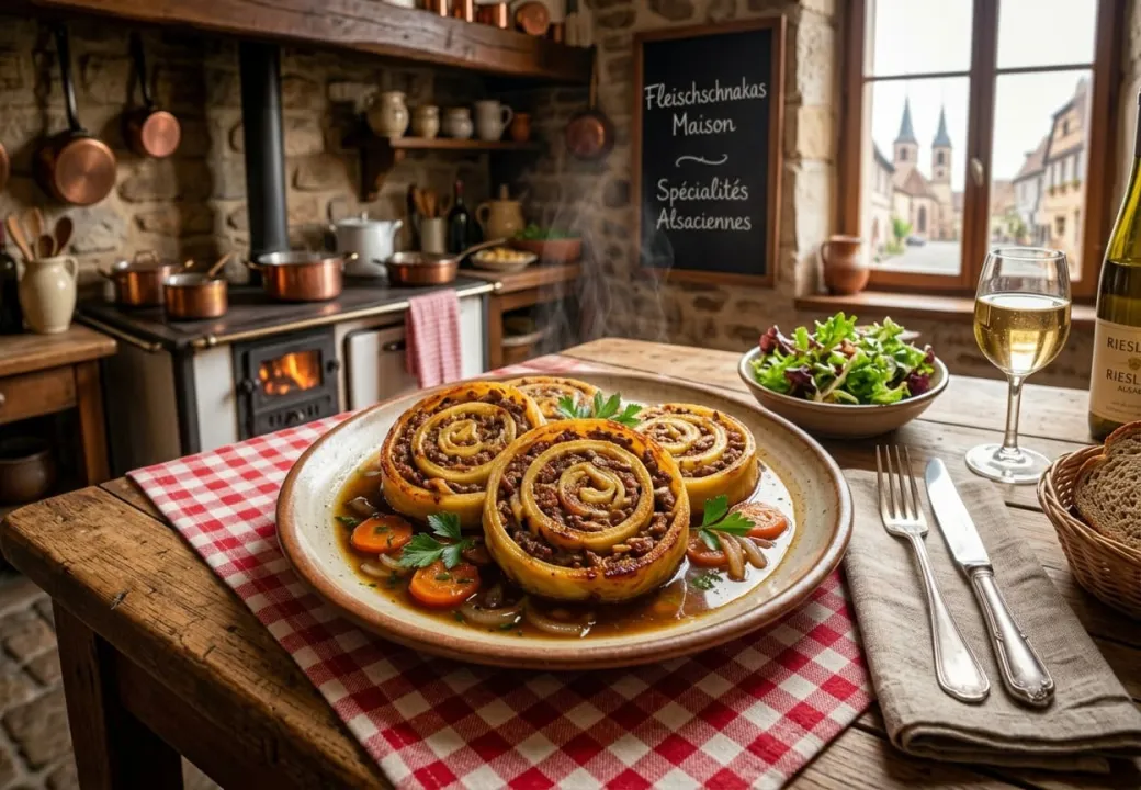 Fleischschnaka - Les Escargots de Viande Alsaciens en Bouillon