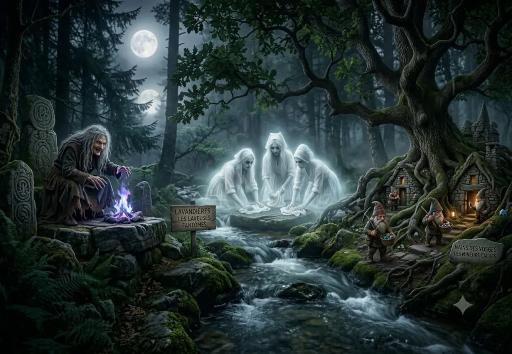 Les Légendes Alsaciennes - Stollhexe, Lavandières et Nains des Vosges