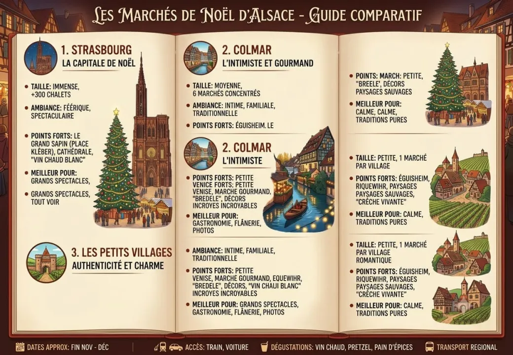 Les Marchés de Noël d'Alsace - Guide Comparatif des Plus Beaux