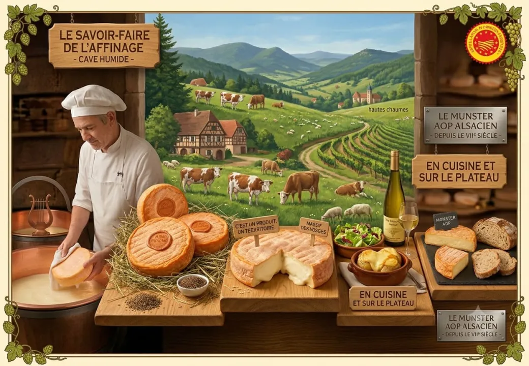 Le Munster AOP - Histoire et Secrets du Roi des Fromages Alsaciens