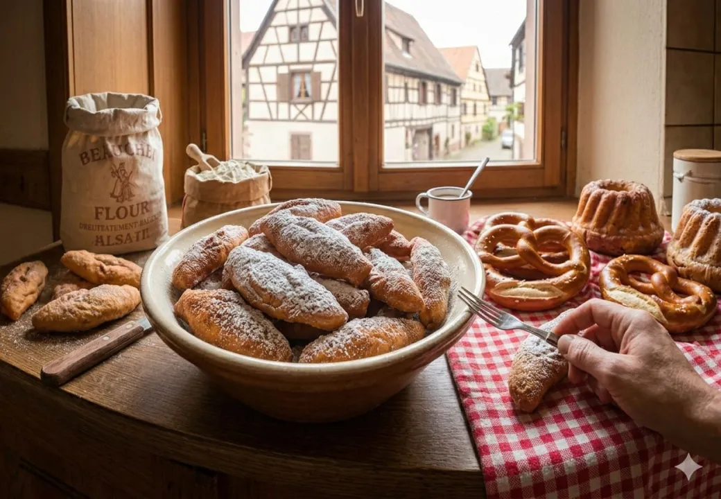 Schenkele - Alsace's Traditional Fried Christmas Biscuits
