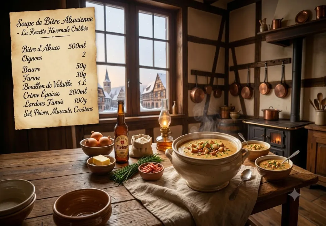 Soupe de Bière Alsacienne - La Recette Hivernale Oubliée