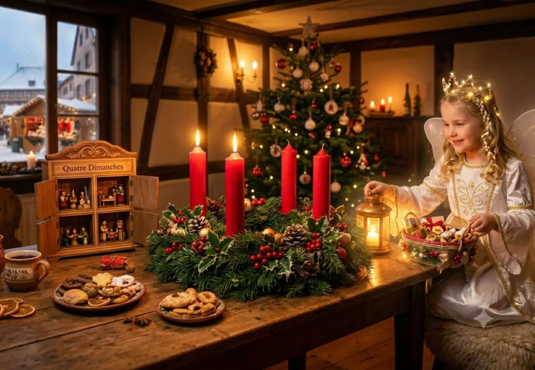 Les Traditions de l'Avent Alsacien - Couronne, Christkindel et Quatre Dimanches