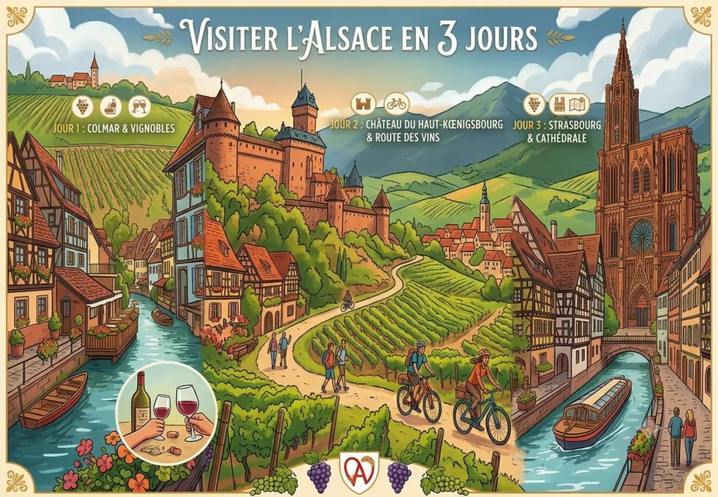 Visiter l'Alsace en 3 Jours - L'Itinéraire Idéal pour un Week-End Réussi